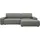 Home Affaire Eckcouch Cord 2-Sitzer Grau