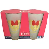 Stor Minnie Mouse Wasserglas 0,49 l 2 St.