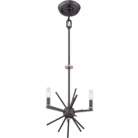 Elstead Lighting Elstead Carnegie Kronleuchter E14 3-fach Westliche Bronze
