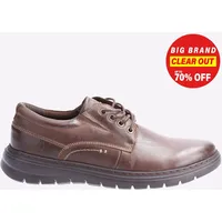 Hush Puppies Herren Triton Leder Freizeit Bequemer Schuh-Braun