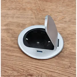 Unitec Einbausteckdose 1,5 m Schwarz 1 St.