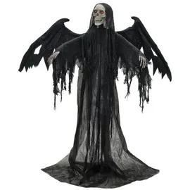 Europalms Halloween Schwarzer Engel 175 cm Schwarz