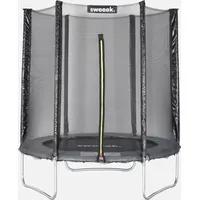 sweeek Rundes Trampolin 180 cm inkl. Sicherheitsnetz Grau