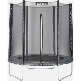sweeek Rundes Trampolin 180 cm inkl. Sicherheitsnetz Grau