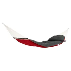 AMAZONAS Hängematte Fat Hammock XXL Set + Olymp-Gestell aus FSC-zertifiziertem Holz - Rot