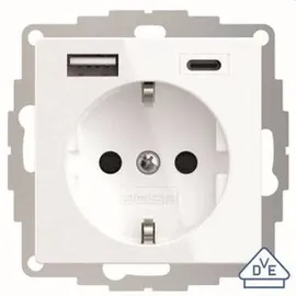 2USB Schuko-Steckdose 2USB inCharge PRO 55 Weiß