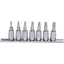 KS Tools 1/4" CHROMEplus Bit-Stecknuss-Satz Torx, 7-tlg.
