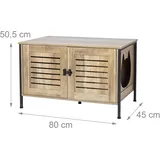 Relaxdays Katzenschrank Katzenklo