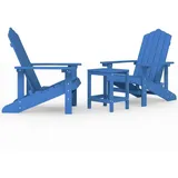 vidaXL Adirondack-Gartenstühle 38 x 46 x 0 cm Blau