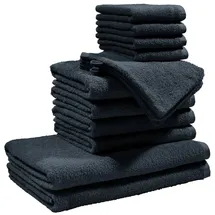 REDBEST Oceanside Handtuchset 14-tlg. schwarz