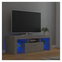 VidaXL TV-Schrank mit LED-Beleuchtung Betongrau 120x35x40 cm