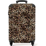 NoBoringSuitcases.com NoBoringSuitcases.com® Handgepäck Hartschalenkoffer mit TSA Schloss, Trolley, Reisekoffer, Carry on, Rollkoffer, Klein oder Mittelgroß Braun