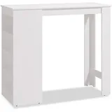 Homestyle4u Bartisch 120 x 105 x 50 cm Weiß