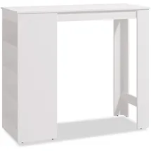 Homestyle4u Bartisch 120 x 105 x 50 cm Weiß