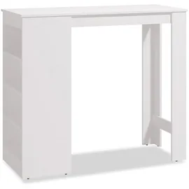 Homestyle4u Bartisch 120 x 105 x 50 cm Weiß