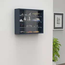 VCM Wandvitrine Drivalo, Anthrazit, H. 40 x B. 50 x T. 12 cm, hängend, Wohnzimmer, Wohnwände, Vitrinenschränke