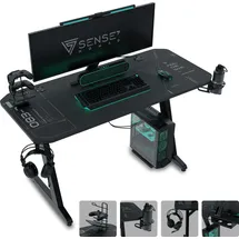 SENSE7 Nomad Cybernetic schwarz 100x50, cm (100 cm x 50 cm) / 100x50 cm