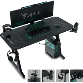 SENSE7 Nomad Cybernetic schwarz 100x50, cm (100 cm x 50 cm) / 100x50 cm