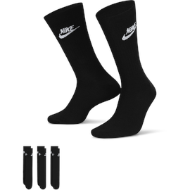 Nike Sportswear Everyday Essential Crew 3er Pack schwarz/weiß 34-38