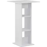 vidaXL Bartisch 60 x 60 x 110 cm Weiß