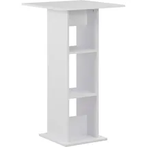 vidaXL Bartisch 60 x 60 x 110 cm Weiß