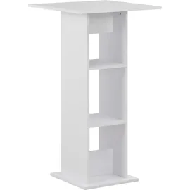 vidaXL Bartisch 60 x 60 x 110 cm Weiß