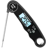 PRECORN Digital Fleischthermometer - Grillthermometer Bratenthermometer für die Küche - Präzises BBQ Thermometer mit Sofortablesung Ideal für Grill, Steak, Braten - Wasserdichtes Küchenthermometer