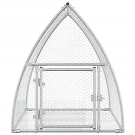 vidaXL Freigehege 100 x 105 x 120 cm silber