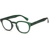 NEW VISION Lesebrille, Lesebrille Damen, Lesebrille Blaulichtfilter, Retro Computer Lesebrille für Unisex, NV1140-B (GRÜN, 1.5, Diottria)