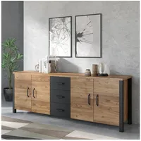Home Affaire Sideboard »Olin« Breite 220cm, braun