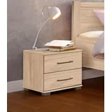 Priess Nachtkonsole PRIESS "Husum Nachtkonsole in premium Qualität Schlafzimmer Schrank", beige (struktureichefarben hell), B:41cm H:37cm T:38cm, Holzwerkstoff, Sideboards, Nachtkonsole, mit 2 Schubkästen Nachtschrank Beistellschrank Nachtschränkchen