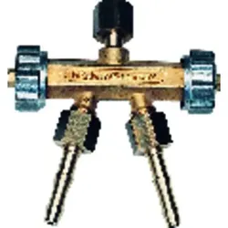Doppelabzweigventil Brenngas G3/8L