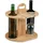 Relaxdays Weinbutler Weinregal 30,5 x 30 x 25 cm Braun