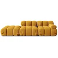 Micadoni Sofa Bellis, modular 4-Sitzer gelb