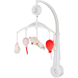 Sterntaler Bär Betty, Baby-Einschlafhilfe, Kinderzimmer Spielzeug, weicher Bouclé und kuscheliger Flausch, wattiert, Melodie: Brahms Wiegelied, 57×34×45 cm, rosa