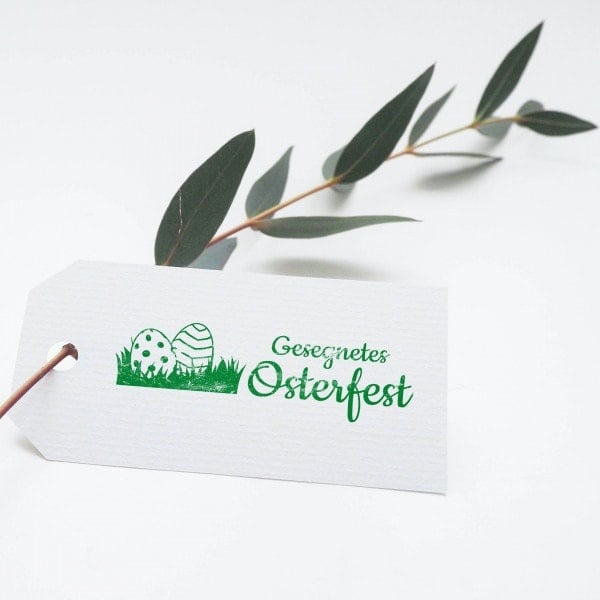 Ostern Holzstempel - Gesegnetes Osterfest (70x20 mm)