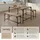 Tectake tectake® Sitzgruppe, 3-teilig, Industrial Style, mit höhenverstellbaren Kunststofffüßen