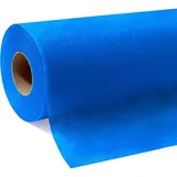 Tischdeckenrolle, Buntes Blau, 1,1m x 30m (50g/m2), stoffähnliche Einweg-Tischdecke aus Vlies als zuschneidbare Meterware für Geburtstag, Party, Hochzeit, Biertische und Tischdeko