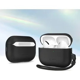 TECH-PROTECT NaturalFit Lederhülle für AirPods Pro 3 mit Trageband Schwarz