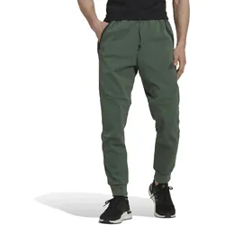 adidas Trainingshose Designed for Gameday (Baumwollmix, schmal) lang grün Herren