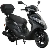Alpha Motors Motorroller Topdrive 125 ccm 85 km/h EURO 5+ schwarz inkl. Topcase