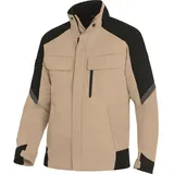 Arbeitsjacke "FRANK" - XL - beige/schwarz