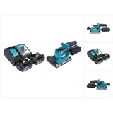 Makita DBO 382 RF Akku Schwingschleifer 18 V 93 x 185 mm + 2x Akku 3,0 Ah + Ladegerät