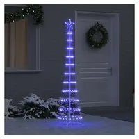 vidaXL LED-Weihnachtsbaum 51 x 51 x 190 cm Blau