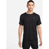 Nike Dri-FIT UV Miler kurzarm Laufshirt Herren 010 black/reflective silv M