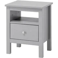 Hagge home Nachttisch Grau Holz, 45x55x37 cm Schlafzimmer, Nachttische