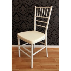 Casa Padrino Designer Acryl Stuhl inkl Sitzkissen Weiß/Creme - Ghost Chair white - Polycarbonat Möbel - Acryl Möbel - Geisterstuhl