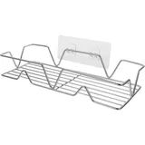 Warmhm Edelstahl Eckregal Ohne Bohren Rostfreies Wand Aufbewahrungsregal Für Bad Und Küche Platzsparendes Langlebiges Und Korrosionsbeständiges Badezimmer Eckablage Organizer