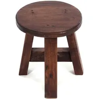 DESIGN DELIGHTS Pflanzenhocker, Hellbraun, Holz, 20x23x20 cm, Wohnzimmer, Hocker,