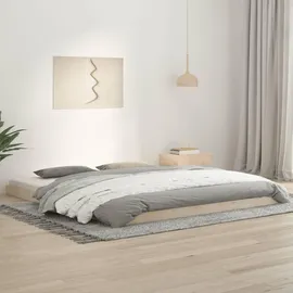 vidaXL Massivholzbett 180 x 200 cm Braun